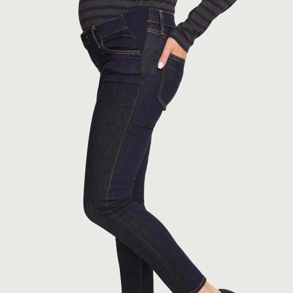 Hatch Maternity Ankle Cropped Jeans